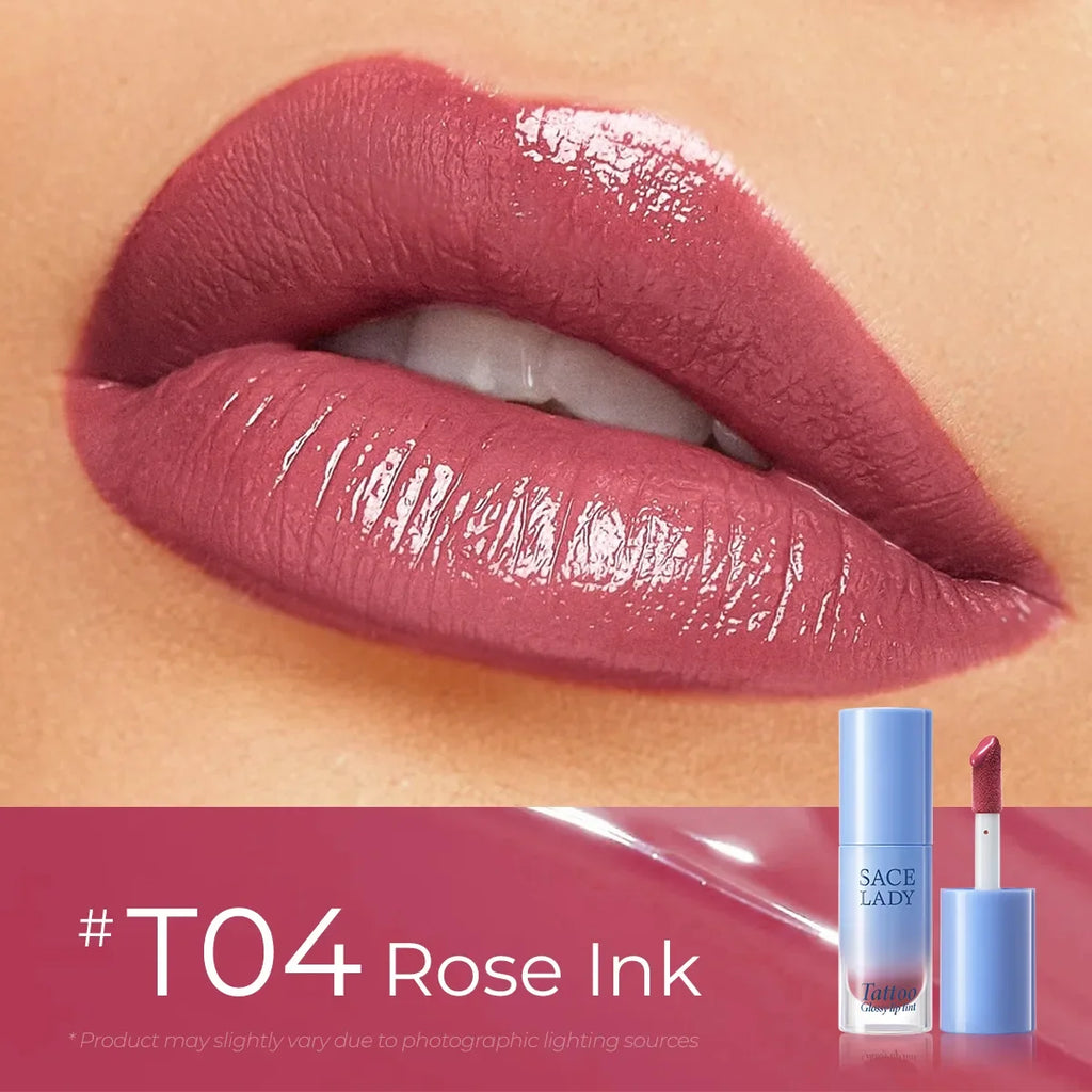 SACE LADY Tattoo Glossy Lip Tint-(T04 ROSE INK)