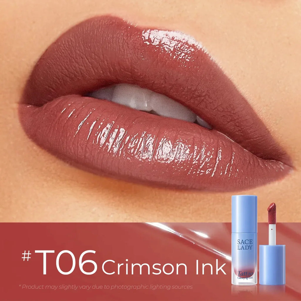 SACE LADY Tattoo Glossy Lip Tint -(T06 CRIMSON INK)