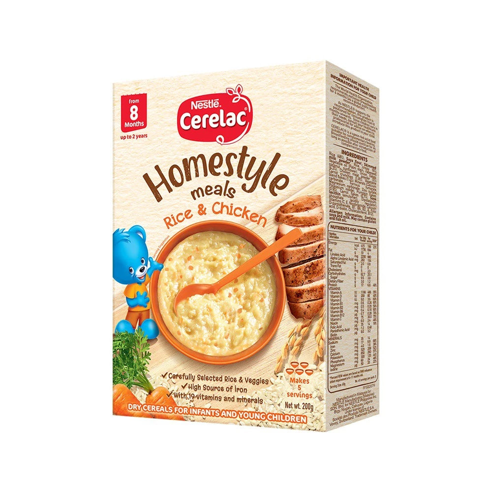 Cerelac Homestyle Meals Rice and Chicken  200g