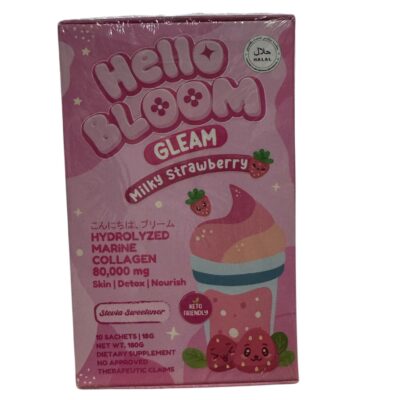 KIRAY BRAND Hello Bloom Gleam Milky Strawberry 10x Sachets(BUY1 TAKE 1)
