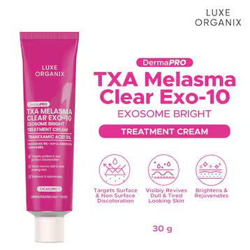 LUXE ORGANIX DermaPRO TXA Melasma Clear Exo-10 Exosome Bright Treatment Cream 150ml