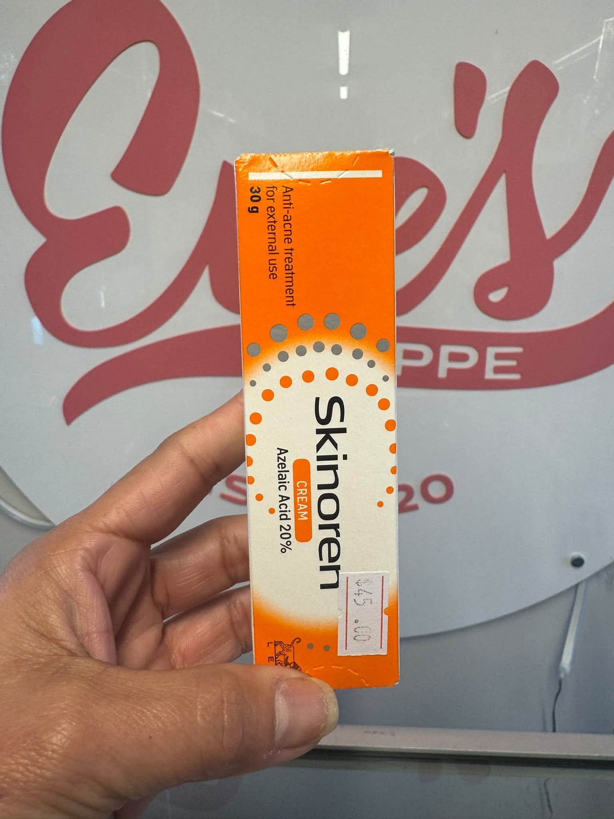 Skinoren 20% Cream Azelaic Acid 30g with (GTIN CODE)