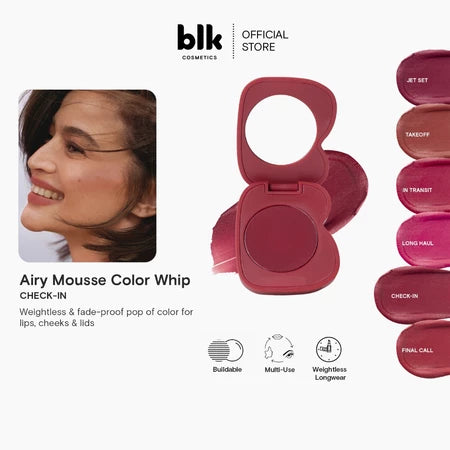 BLK Cosmetics Travels Air Mousse Color Whip (Mousse Pot)-CHECK IN