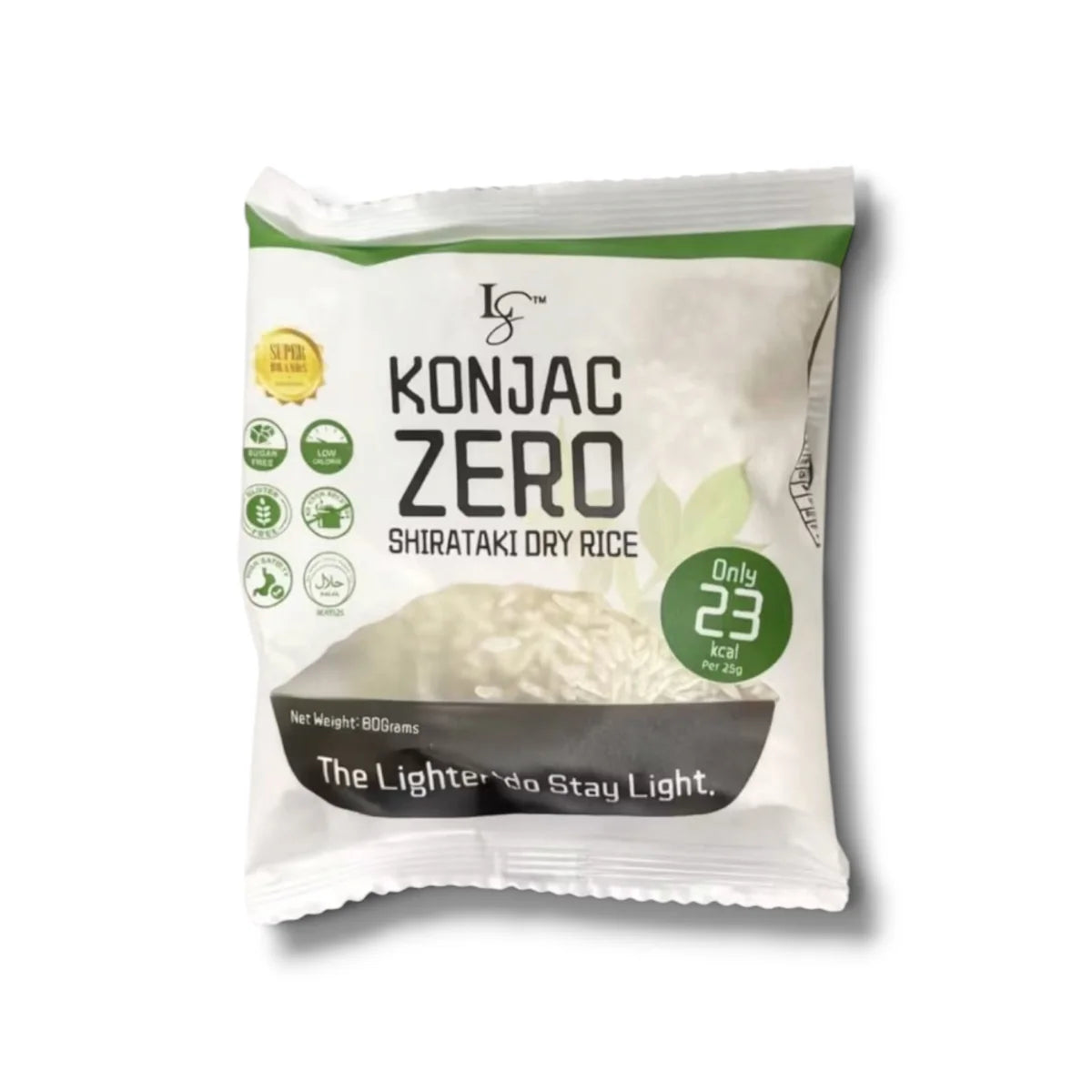 Luxe Slim  KONJAC ZERO Shirataki Dry Rice 80g