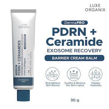 LUXE ORGANIX DermaPRO PDRN + Ceramides Exosome Recovery Barrier Cream Balm 30g