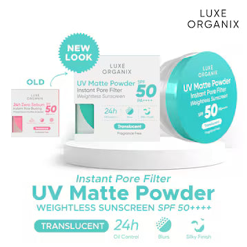 Luxe Organix 24H Zero Sebum Instant Pore Blurring Weightless Matte Powder Spf 50 Pa++++ Translucent 15G