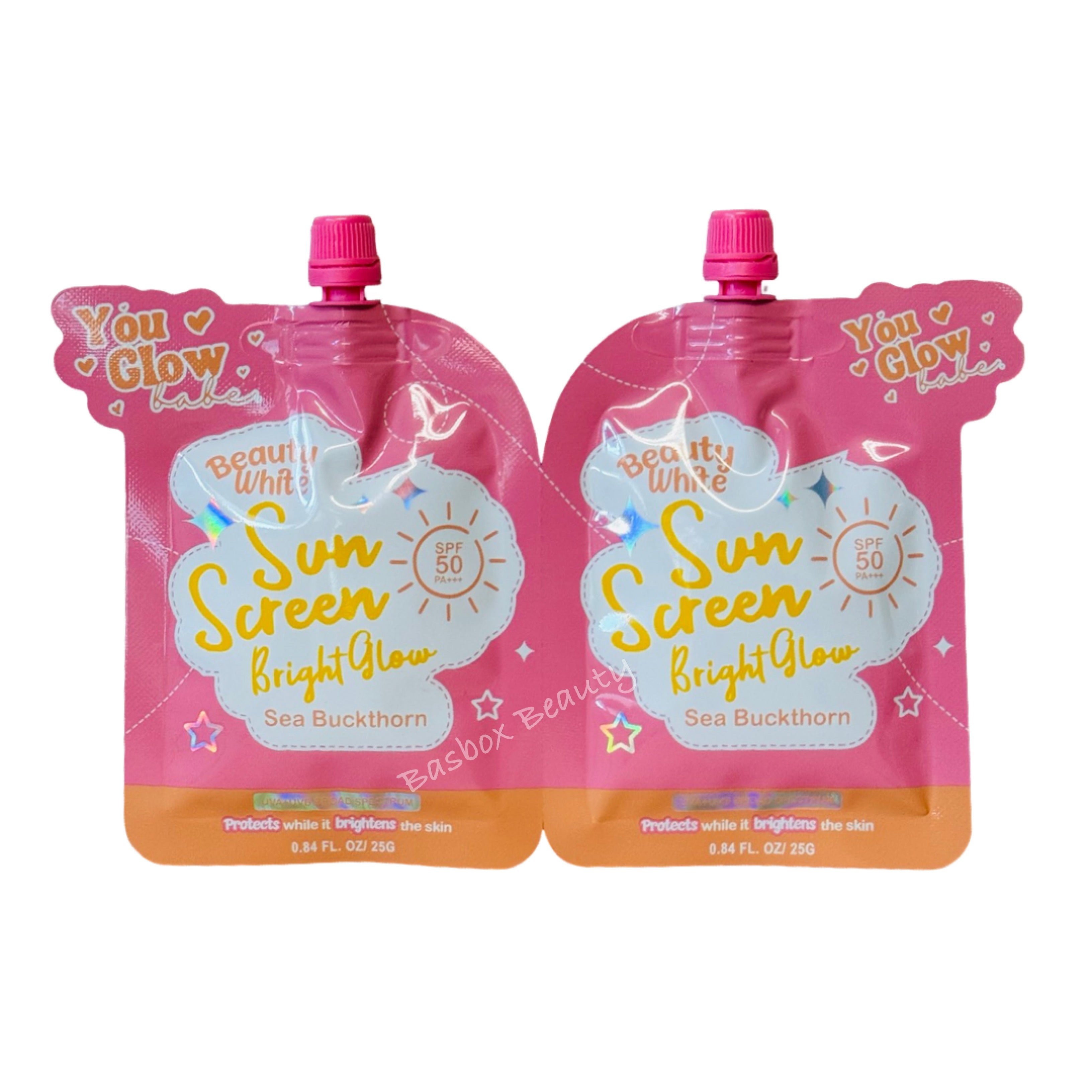 You Glow Babe Beauty White Sunscreen Bright Glow SPF 50 PA+++ (Twin Pack)