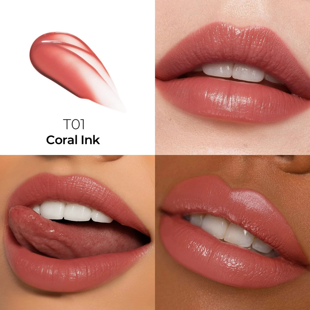 SACE LADY Tattoo Glossy Lip Tint (T01 CORAL INK)