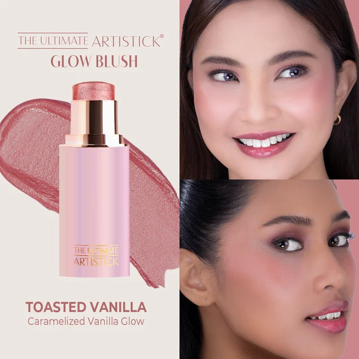 TEVIANT The Ultimate Artistick Velvet Blush Sculptor-Luminizer Stick Glow Blush Balm Stick-(TOASTED VANILLA)