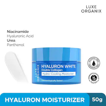 LUXE ORGANIX LUXE ORGANIX Hyaluron White Double Collagen Hydra-Cooling Moisturizer 50g