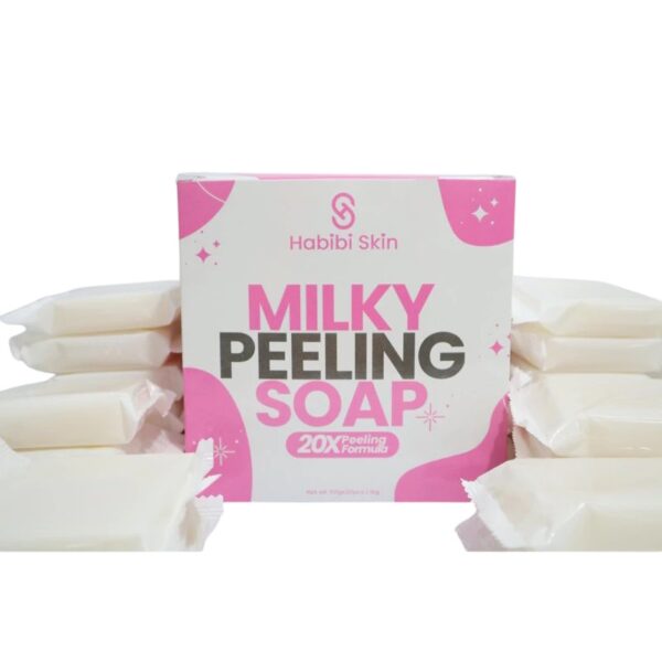 HABIBI Milky Peeling Soap for Gentle Exfoliation and Brightening 50g