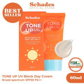 SCHADES Tone Up UV Block Day Cream Broad Spectrum Sunscreen SPF 50 PA ++ 60ml
