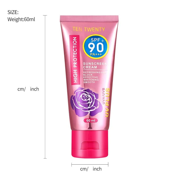 Ten Twenty  Waterproof SPF 90+ Facial Sunscreen 60ML