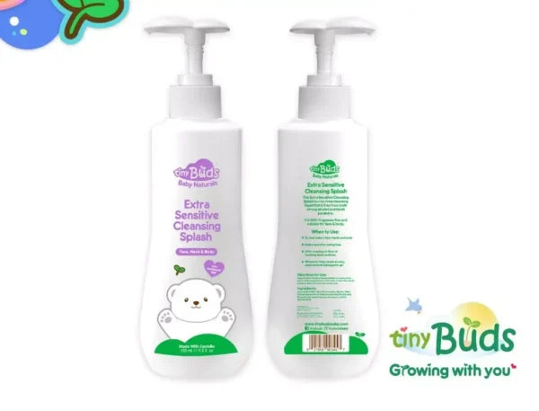 TinyBuds Extra Sensitive Baby Cleansing Splash 350ml