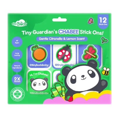Tinybuds Guardian’s Chabee Gentle Citronella and Lemon Scent Stick Ons (12 Stickers)