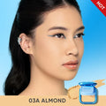 SKINTIFIC Ultra Cover Pressed Compact Powder Full Coverage Concealer Oil Control Make up-(03A ALMOND)