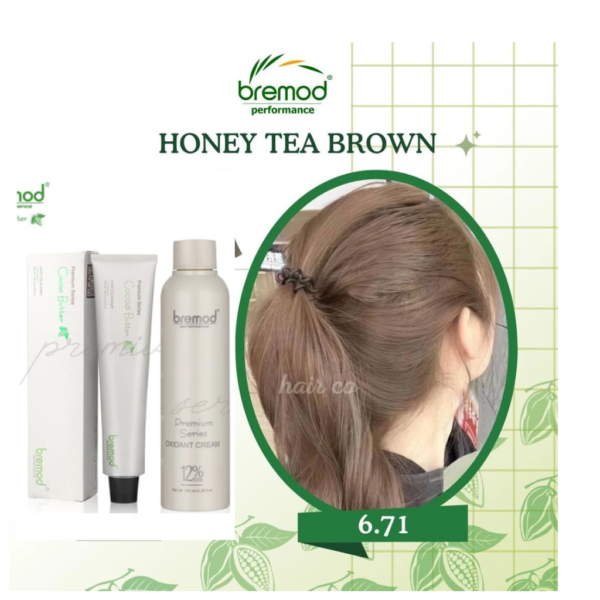 Bremod Premium Honey Tea Brown 6.71with Oxidizing Cream