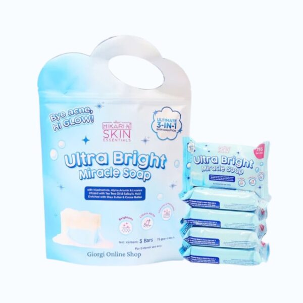 Hikari Skin Essentials Ultra Bright Miracle Soap 5x75g