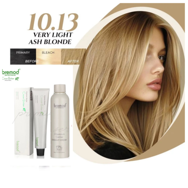 Bremod Premium Very Light Ash Blonde 10.13 with Oxidizing cream