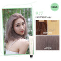 BREMOD Premium hair color Cocoa Light Rice Ash 9.17 with Oxidizing cream