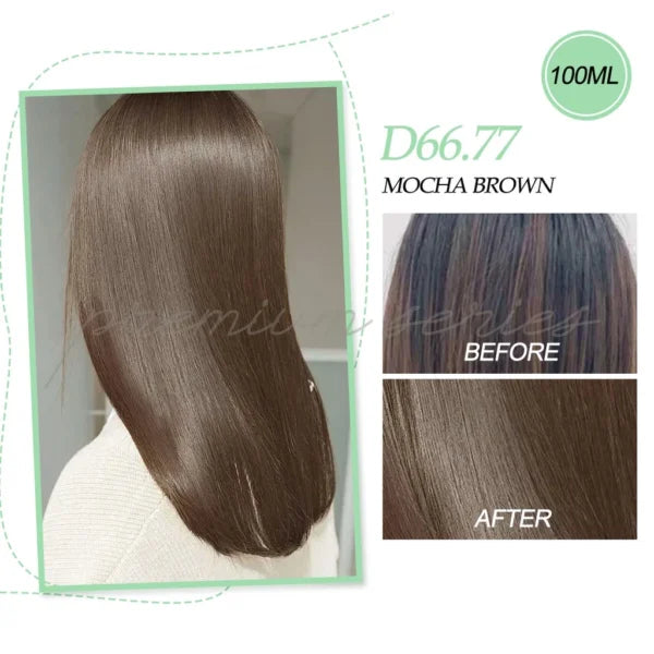 Bremod Hair Color Premium Cocoa with Oxidizing cream Mocha Brown D66.77