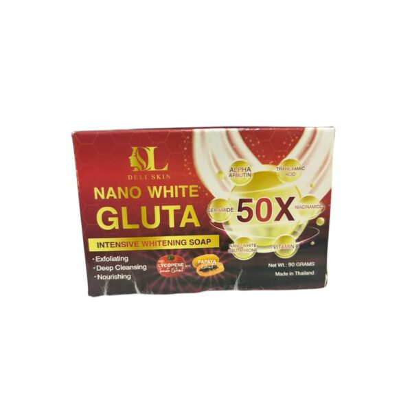 DELI SKIN Nano White Gluta 50x intensive whitening Soap 90g