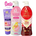 DELI SKIN Lotions Glutha whitening Night 250ml /Age Defying whitening 500ml /Nano white Gluta Lotion 500ml
