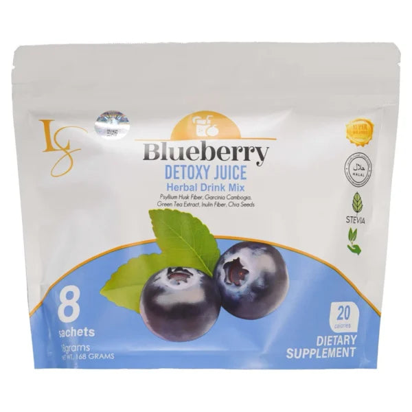 Luxe Beauty Blueberry Detoxy Juice with Chia Seed x8 Sachets