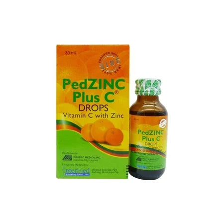 PEDZINC PLUS C Vitamin C with Zinc Drops 30mL