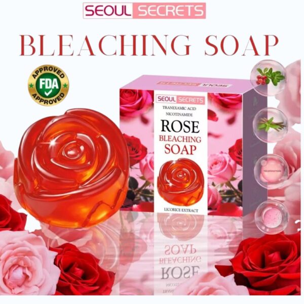 SEOUL SECRETS Rose Bleaching  Whitening Booster Soap 80g