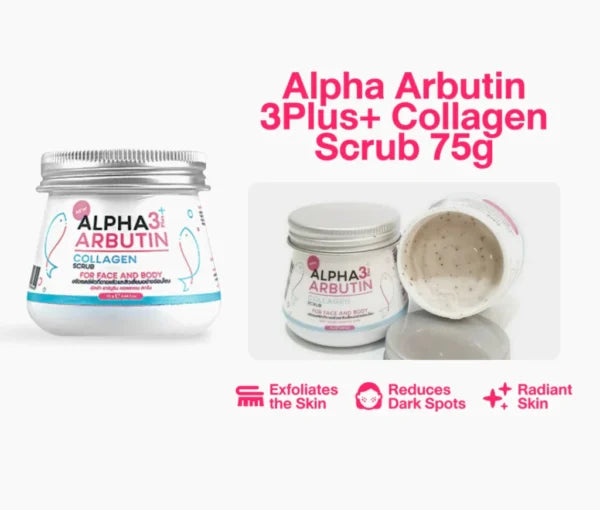 Precious Skin Alpha Arbutin 3Plus+ Collagen Scrub 75g
