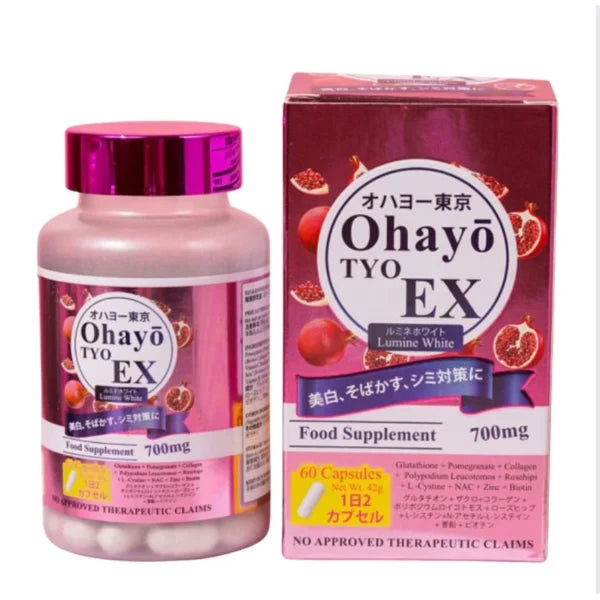OHAYO TYO EX lumine white glutathione 60capsules
