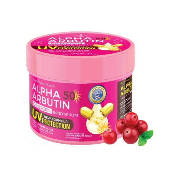 PRECIOUS SKIN Arbutin Collagen Body Serum Skin Whitening UV Protection 500g Thailand
