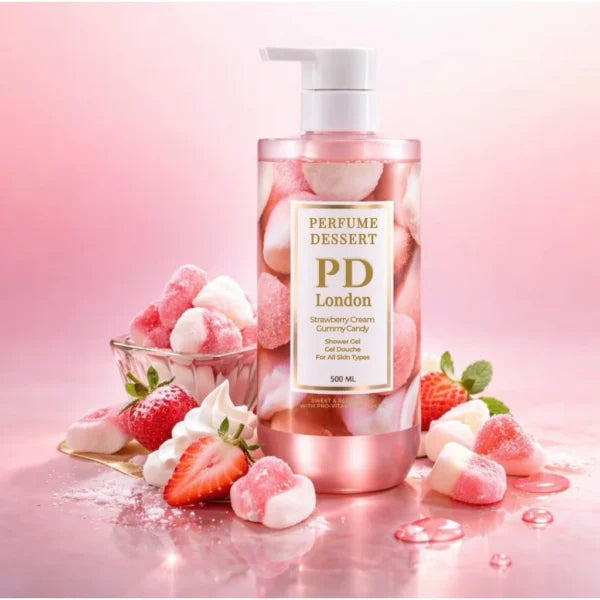 PERFUME DESSERT Strawberry Cream Gum Shower Gel 500ml
