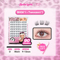 BABELASH New Version 3.0 Black Adhesive Strips 80-120 Clusters Glue-Free eyelashes 10-14mm-BH06