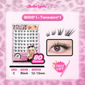 BABELASH New Version 3.0 Black Adhesive Strips 80-120 Clusters Glue-Free eyelashes 10-14mm-BH08