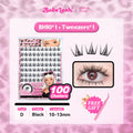 BABELASH New Version 3.0 Black Adhesive Strips 80-120 Clusters Glue-Free eyelashes 10-14mm-BH10