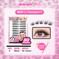 BABELASH New Version 3.0 Black Adhesive Strips 80-120 Clusters Glue-Free eyelashes 10-14mm-BH12