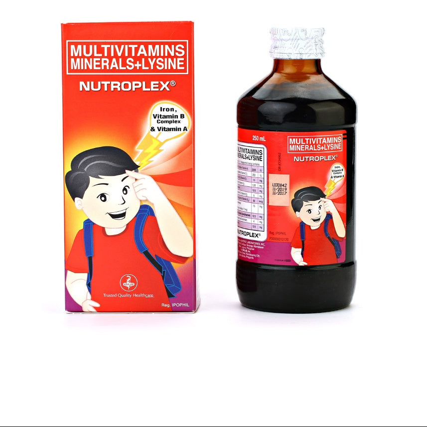 NUTROPLEX Multivitamins; Minerals; Lysine Syrup 250mL