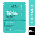 LUXE ORGANIX Miracle Solutions Acne Derm+ Tencel Sheet Mask 25g