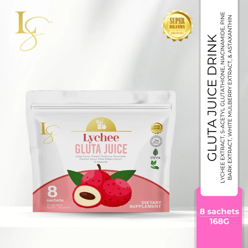LUXE BEAUTY Lychee Gluta Juice 21gx 8 Sachets