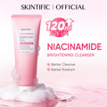 SKINTIFIC Niacinamide Brightening Facial Cleanser 120ml