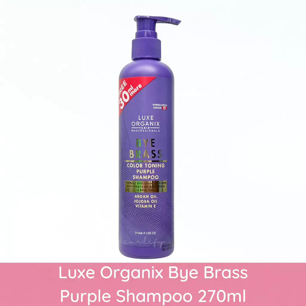Luxe Organix Bye Brass Purple Shampoo 270ml