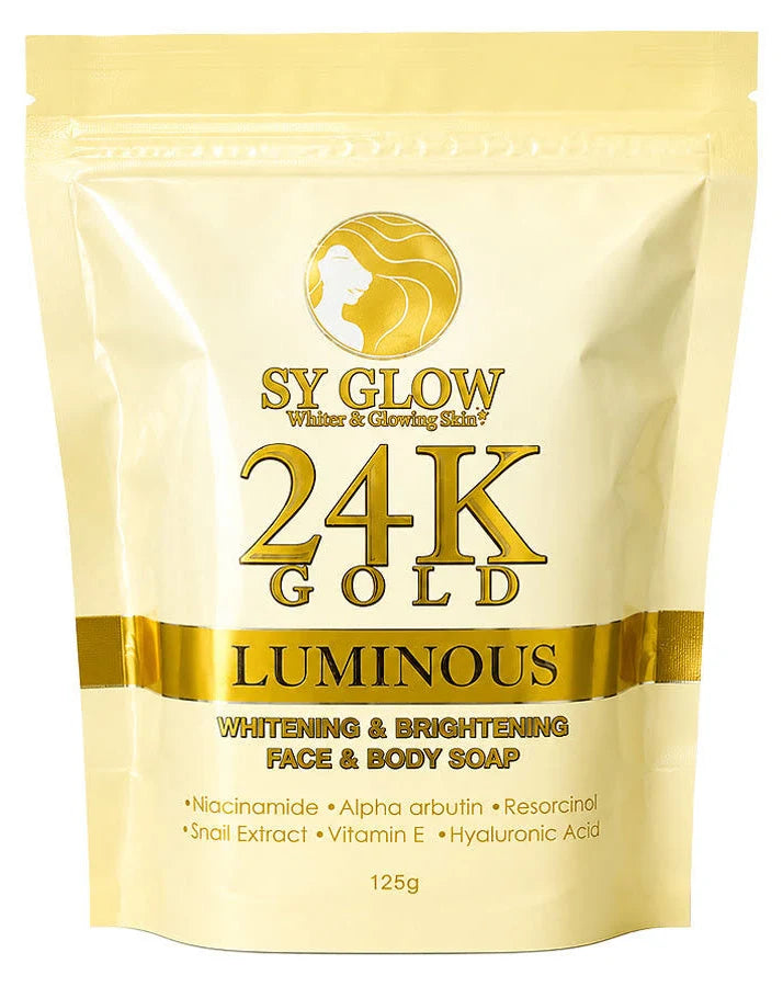 SYGlow 24K Gold Luxurious Whitening & Brightening Face & Body Soap 125g