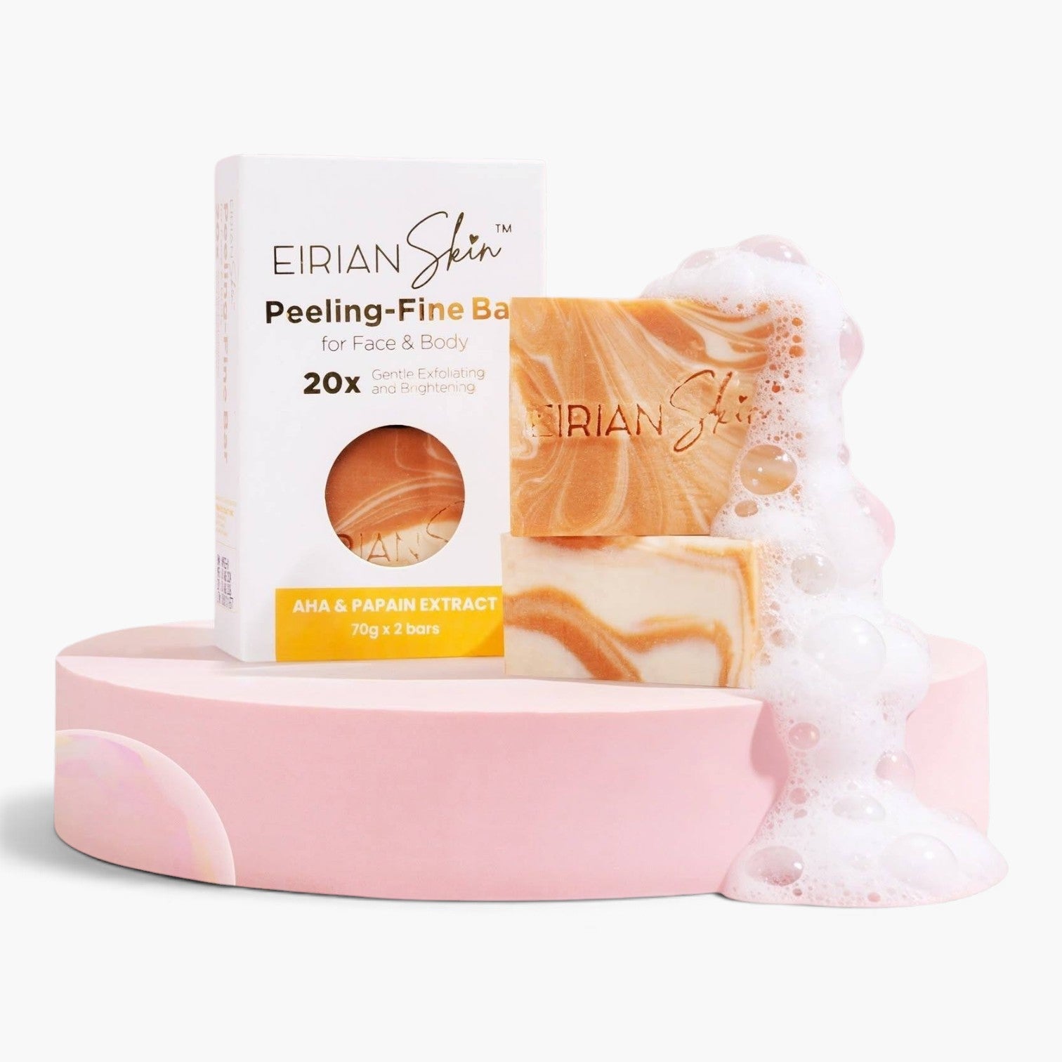 EIRIAN SKIN Peeling -Fine bar  for Face and Body 70gx2
